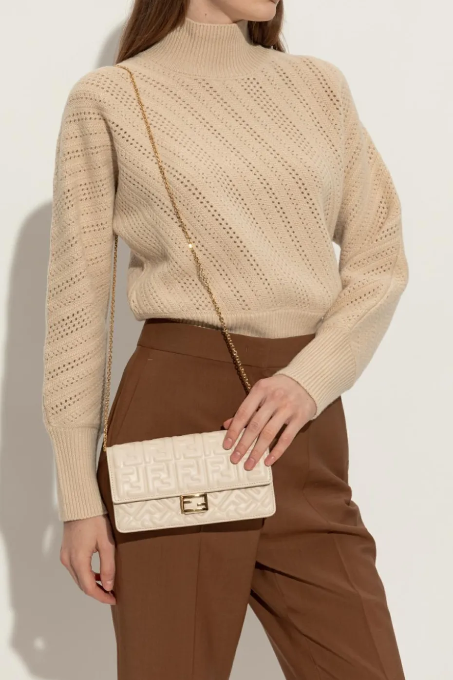 Fendi cream Belt Bag "Baguette"