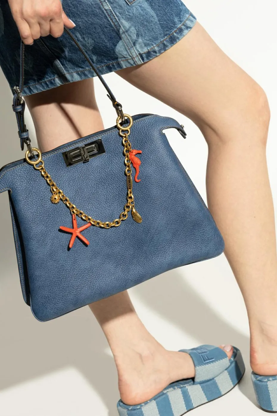Fendi GOLD Bag chain with charms
