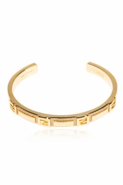 Fendi GOLD Bracelet with shimmering crystals