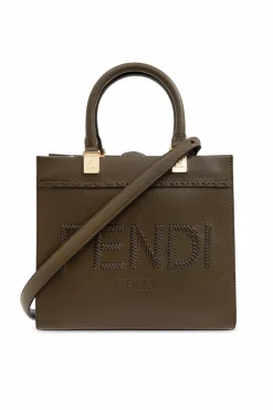 Fendi GREEN Bag Sunshine Small type shopper