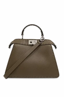 Fendi GREEN Shoulder Bag Small Peekaboo