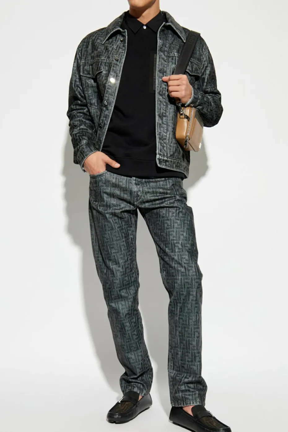 Fendi GREY Monogram Jeans
