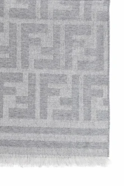Fendi GREY Wool scarf