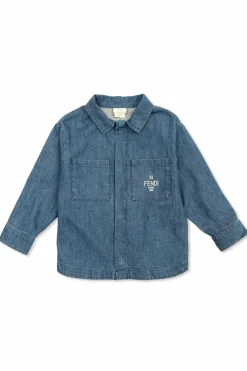 Fendi Kids BLUE Denim shirt