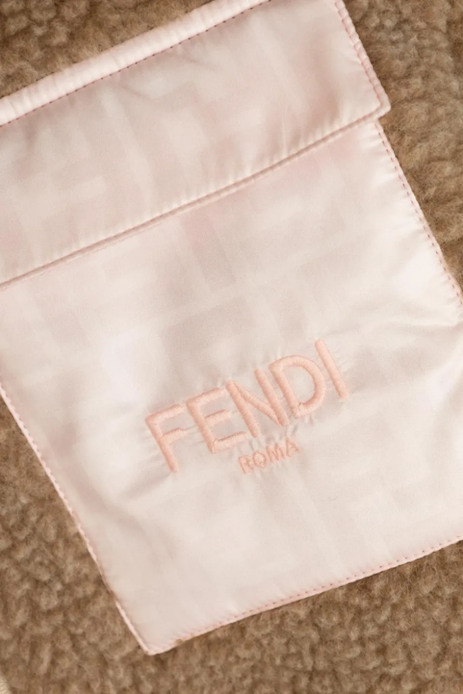 Fendi Kids BROWN Jacket with logo