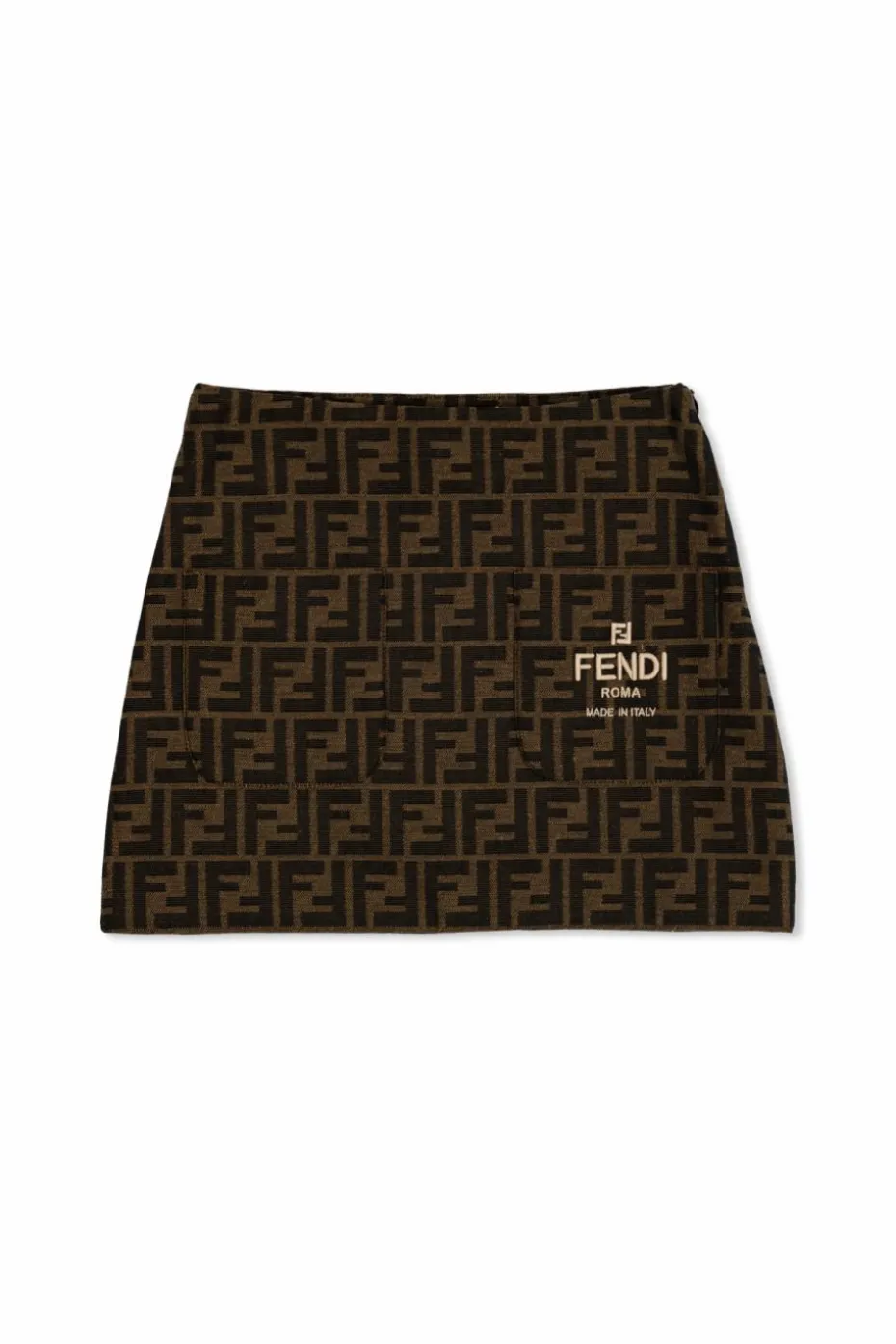 Fendi Kids BROWN Skirt with monogram