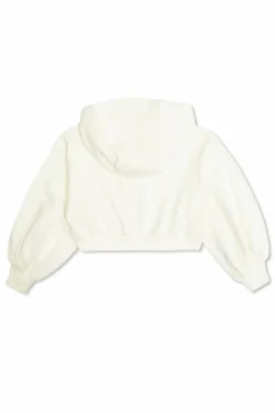 Fendi Kids cream Sweatshirt with logo
