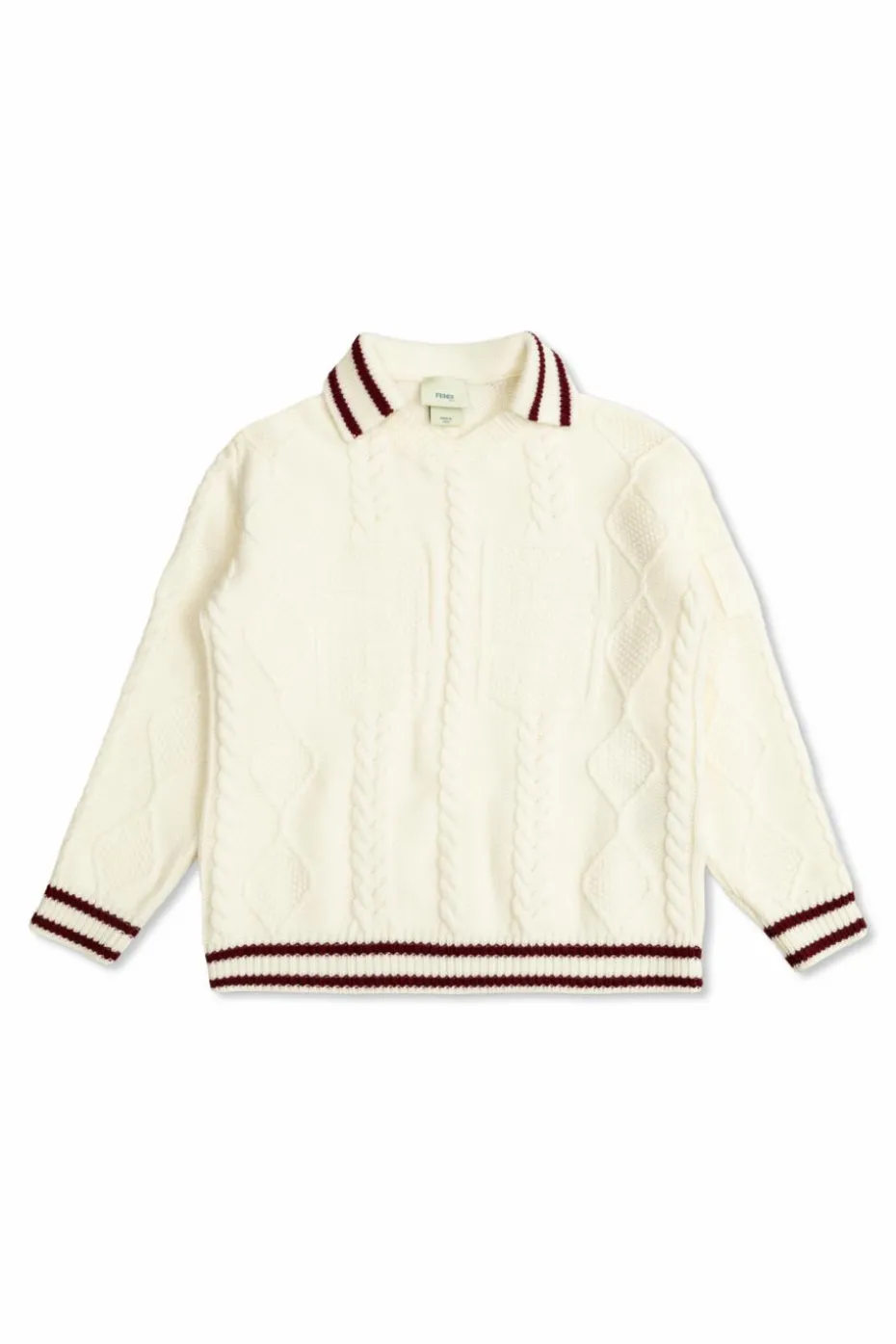 Fendi Kids cream Wool sweater