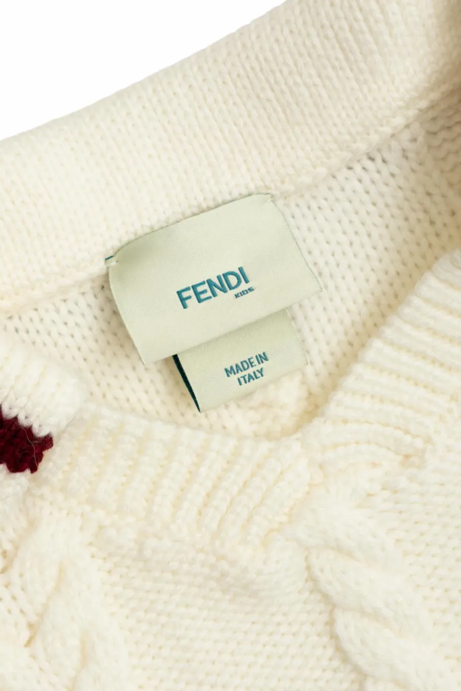 Fendi Kids cream Wool sweater