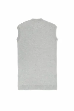 Fendi Kids GREY Sleeveless wool dress