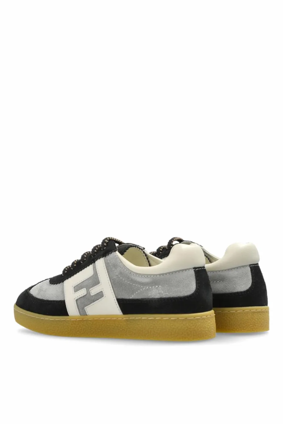 Fendi Kids GREY Suede sports shoes
