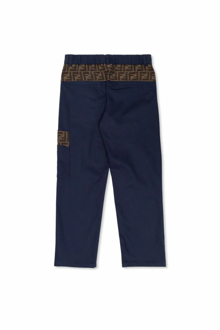 Fendi Kids NAVY BLUE Cotton trousers