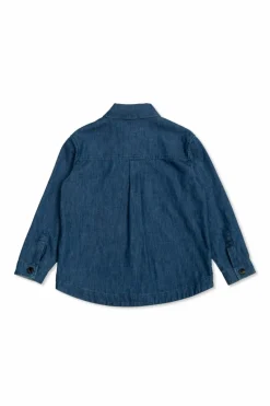 Fendi Kids NAVY BLUE Denim shirt