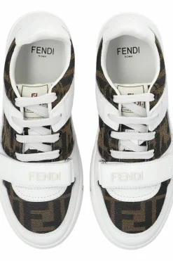 Fendi Kids WHITE Sneakers with logo