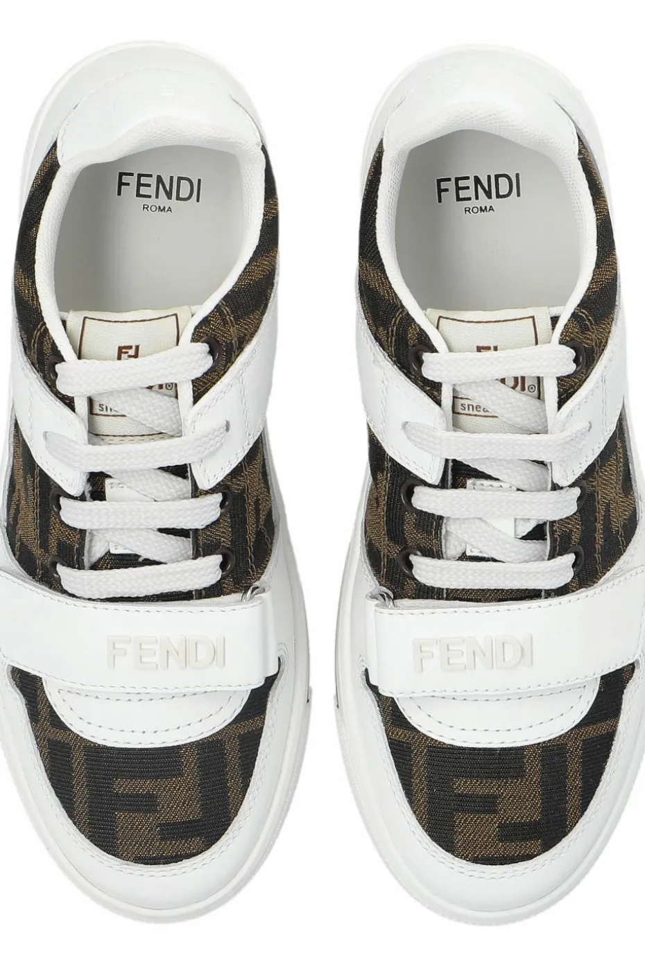 Fendi Kids WHITE Sneakers with logo