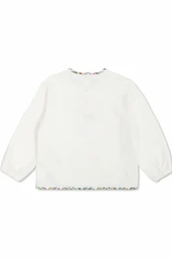 Fendi Kids WHITE Sweatshirt with logo and floral motif