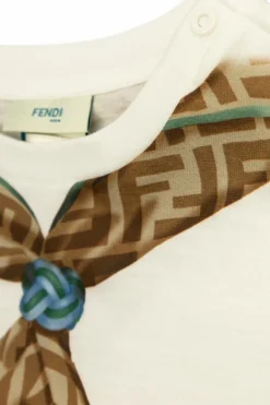 Fendi Kids WHITE T-shirt with print
