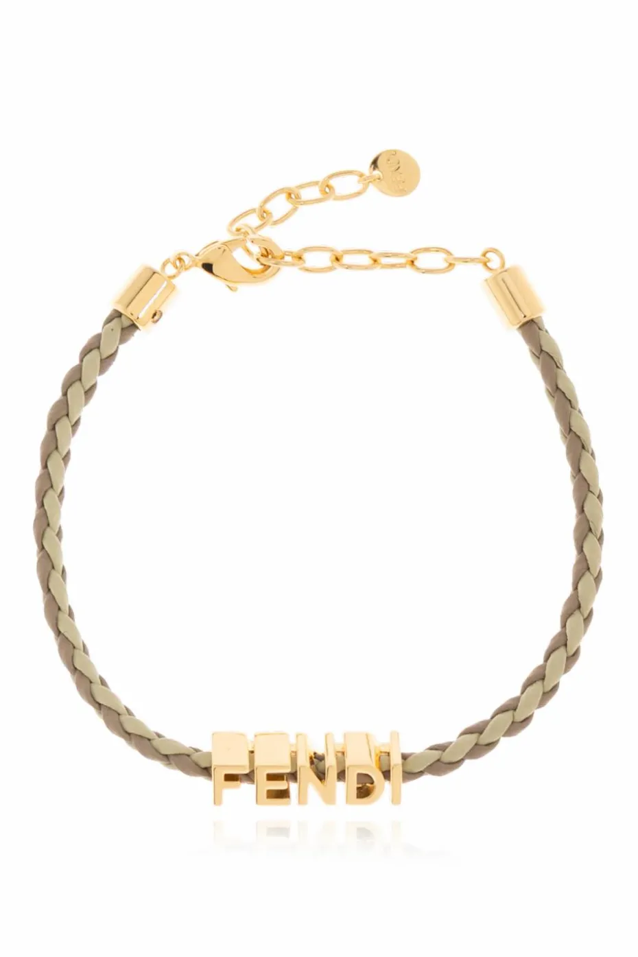 Fendi MULTICOLOUR Leather bracelet with logo