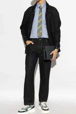 Fendi NAVY BLUE Jeans with logo