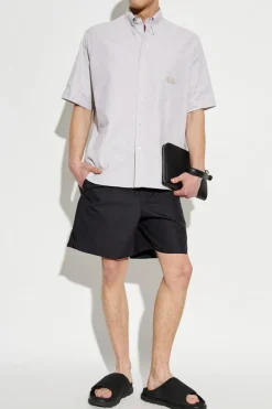 Fendi NAVY BLUE Logo shorts