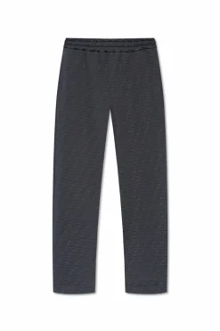 Fendi NAVY BLUE Pants with monogram