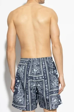 Fendi NAVY BLUE Swim shorts