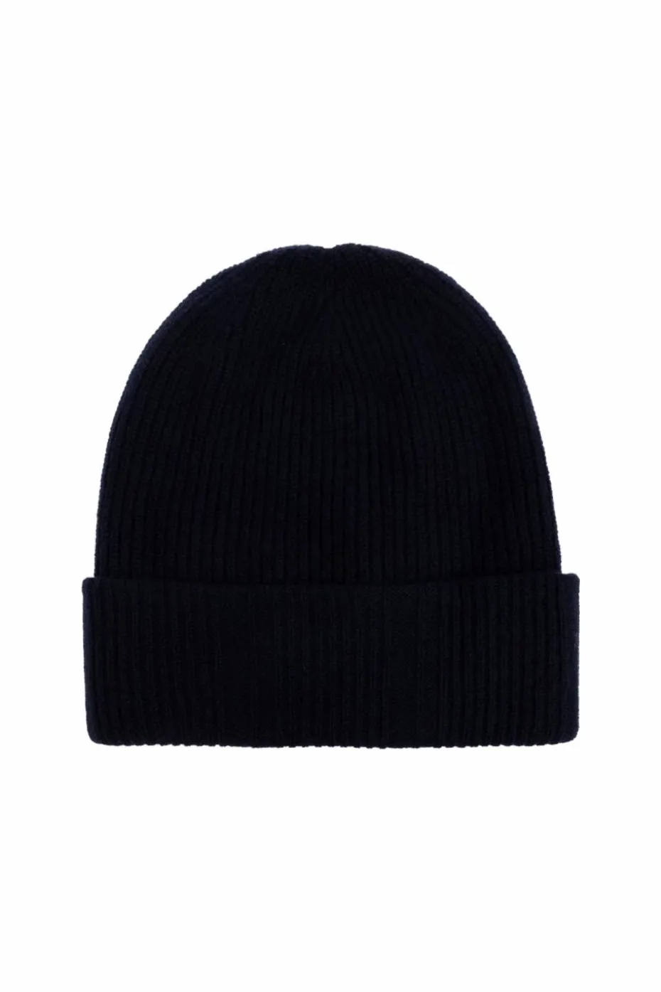Fendi NAVY BLUE Wool hat with logo patch