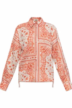 Fendi ORANGE Silk shirt