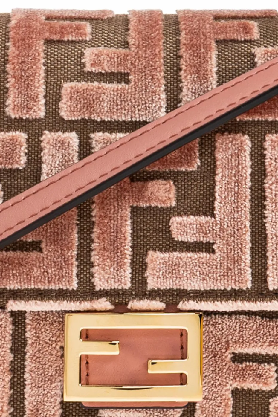 Fendi PINK Baguette belt wallet