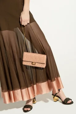 Fendi PINK Belt wallet FF Diamonds