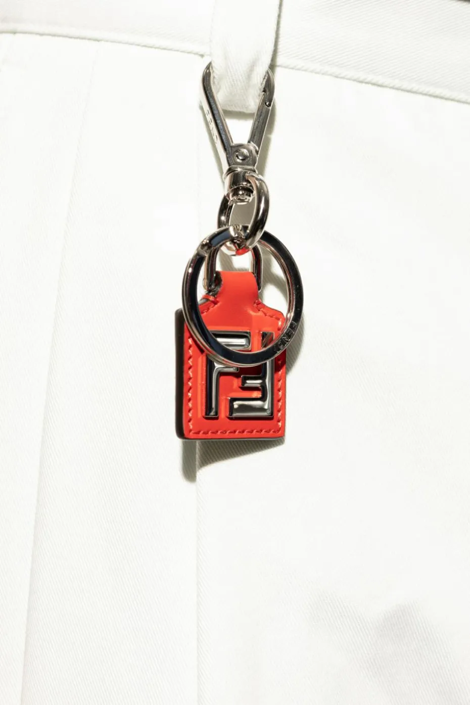 Fendi RED Keychain with logo