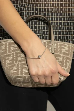 Fendi SILVER Bracelet with pearl charm