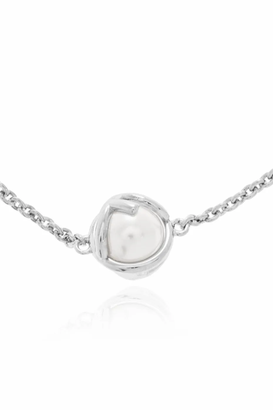 Fendi SILVER Bracelet with pearl charm