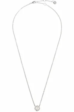 Fendi SILVER Necklace with Pearl Pendant