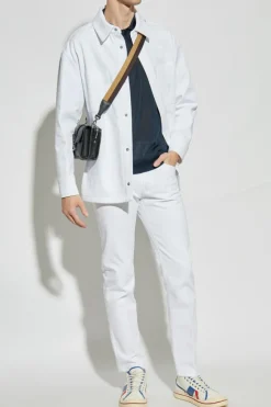 Fendi WHITE Jeans with tapered legs