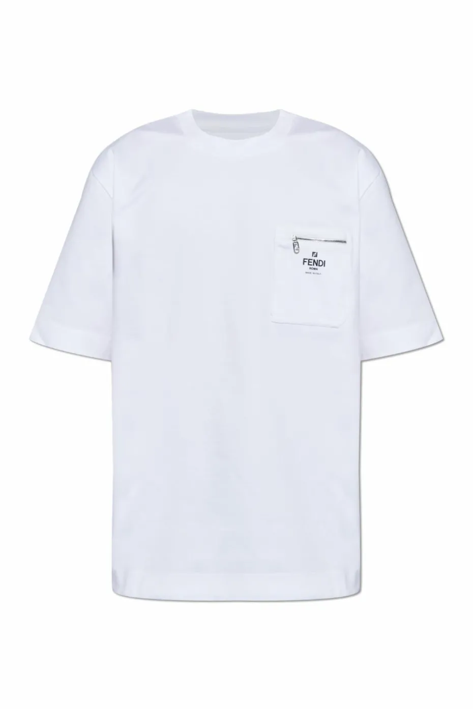 Fendi WHITE T-shirt with pocket