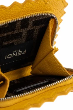 Fendi YELLOW Bag charm in the shape of ravioli