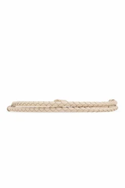 FERRAGAMO beige Braided belt