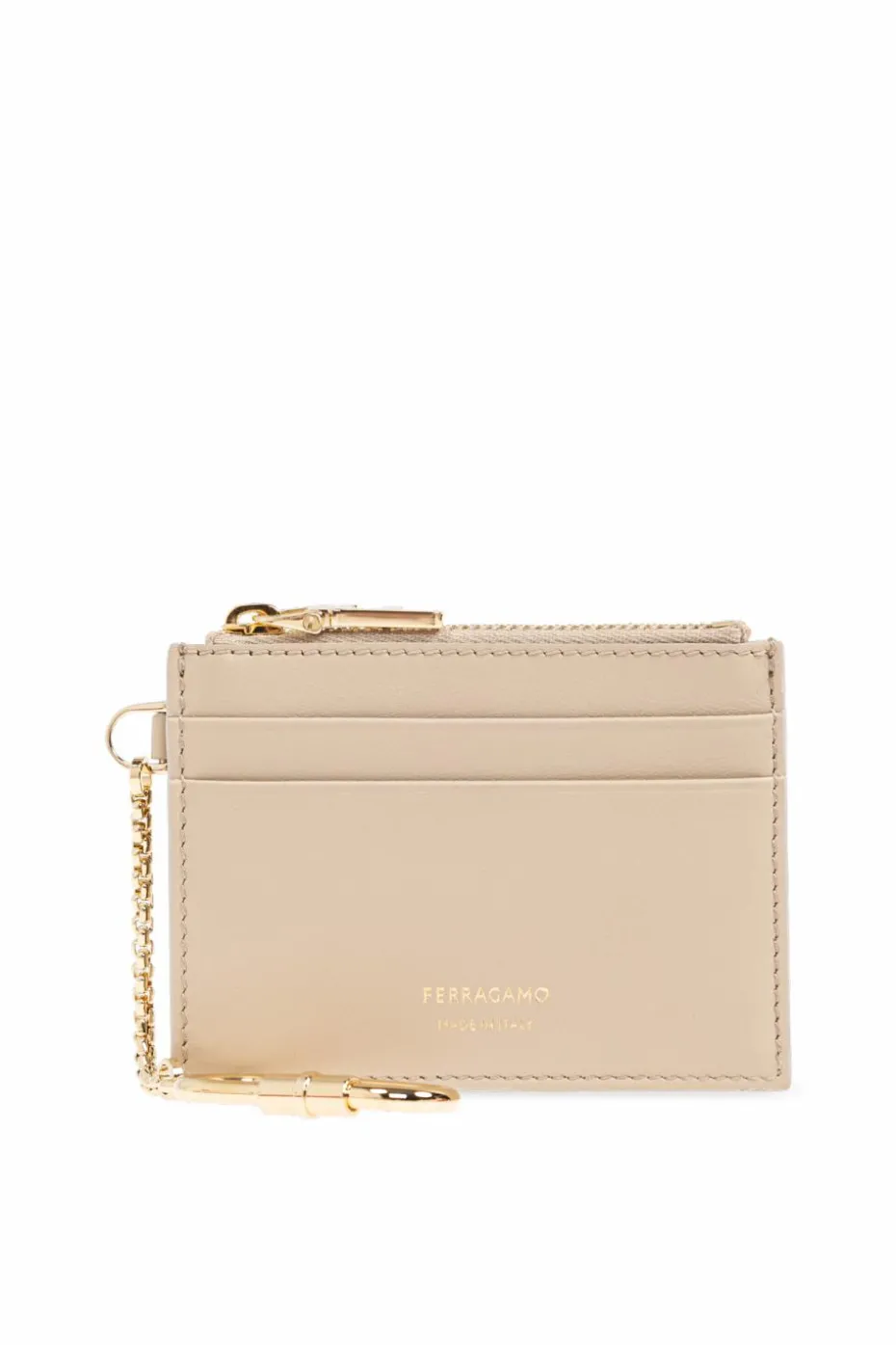 FERRAGAMO beige Card holder