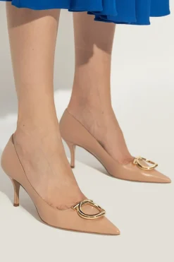 FERRAGAMO beige Heeled shoes "Lara"