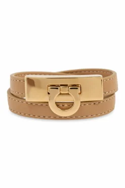 FERRAGAMO beige Leather bracelet