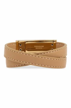 FERRAGAMO beige Leather bracelet