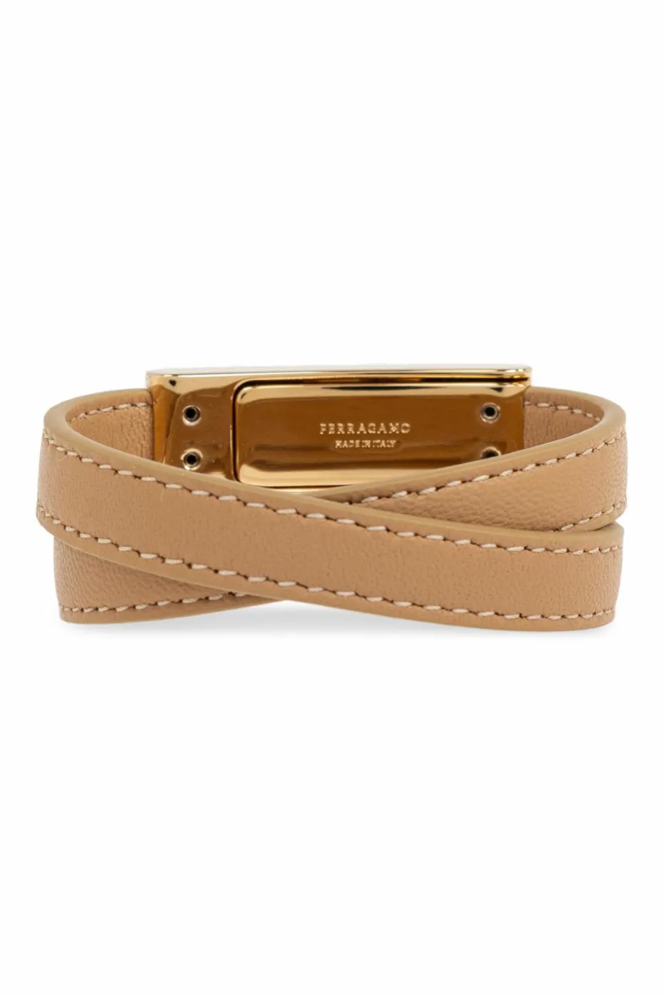FERRAGAMO beige Leather bracelet