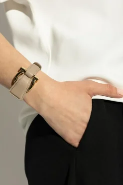 FERRAGAMO beige Leather bracelet