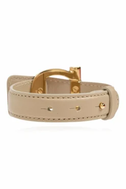 FERRAGAMO beige Leather bracelet
