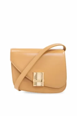 FERRAGAMO beige āOysterā shoulder bag