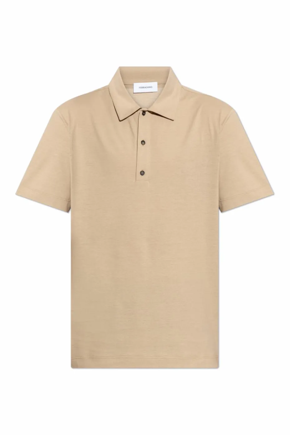 FERRAGAMO beige Polo with logo