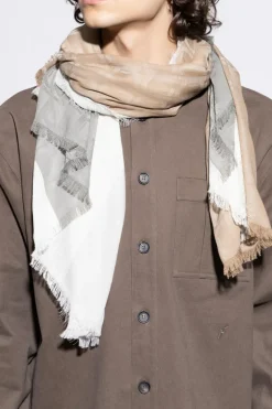 FERRAGAMO beige Scarf with monogram