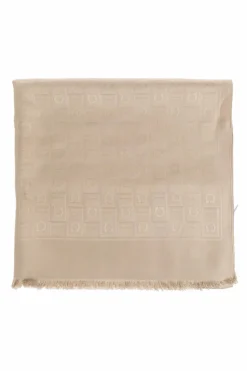 FERRAGAMO beige Scarf with monogram