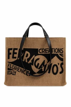 FERRAGAMO beige Shopper type bag
